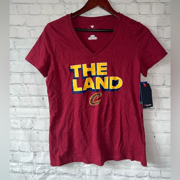 BRAND NWT NBA Fanatics Red & Yellow The Land shirt size S - Picture 2 of 8